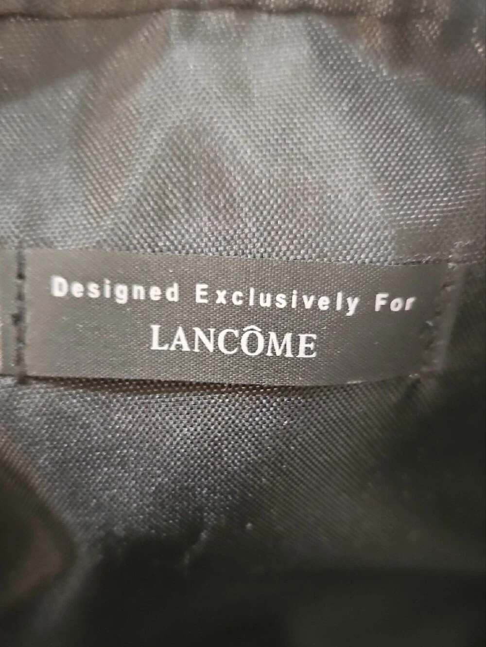 Lancome Metallic Silver Makeup Pouch Duo